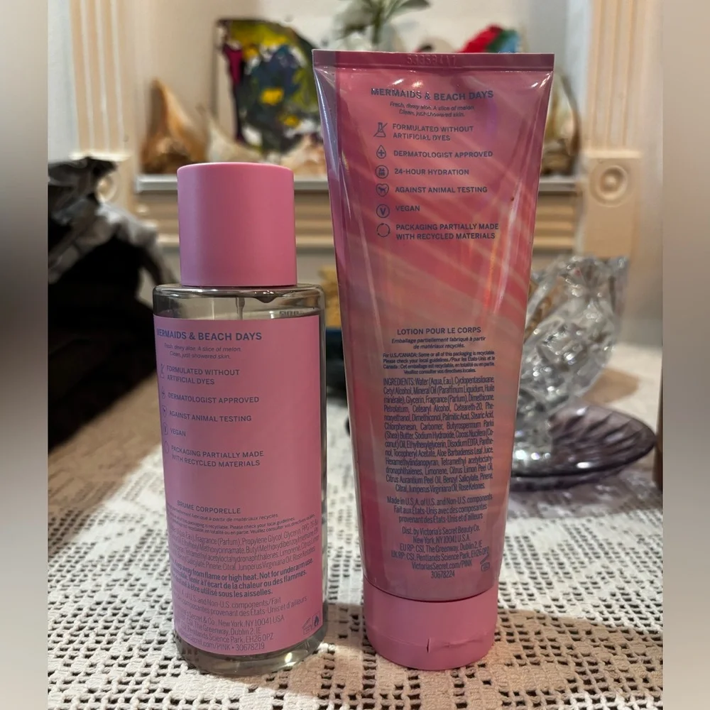 (Inventory 40) PINK Victoria's Secret Sun-Splashed Fresh & Clean Set - Picture 2 of 2